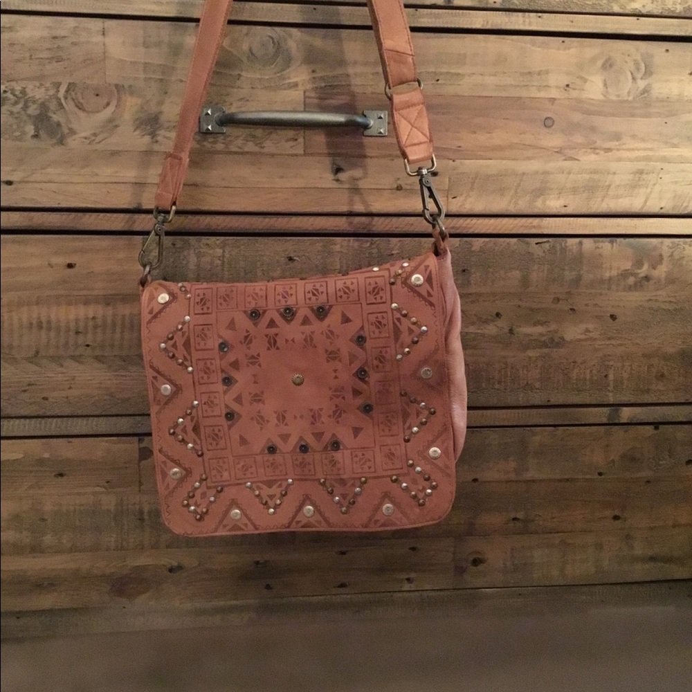 Viola Castellani leather crossbody messenger bag